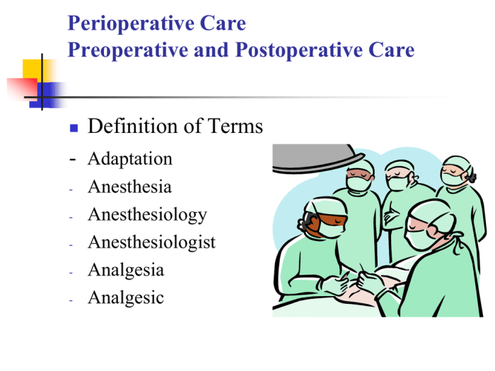 Perioperative care hesi case study