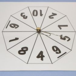 A spinner is numbered from 1 through 10