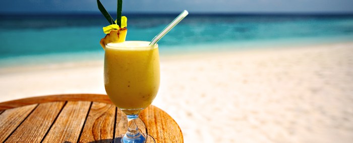 Tropical smoothie sunrise sunset recipe