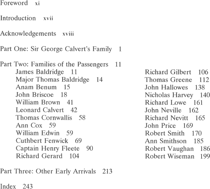 Ark and the dove passenger list