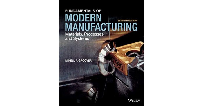 Fundamentals of modern manufacturing materials processes and systems 7th edition