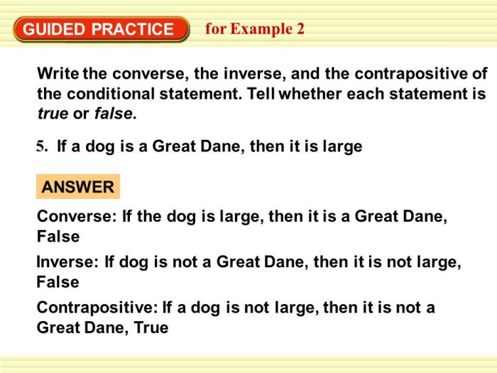 Inverse converse contrapositive worksheet answers