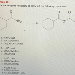 Reagents necessary conversion oneclass