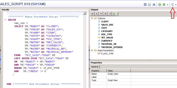 Distinct is not working in hana for calculation views